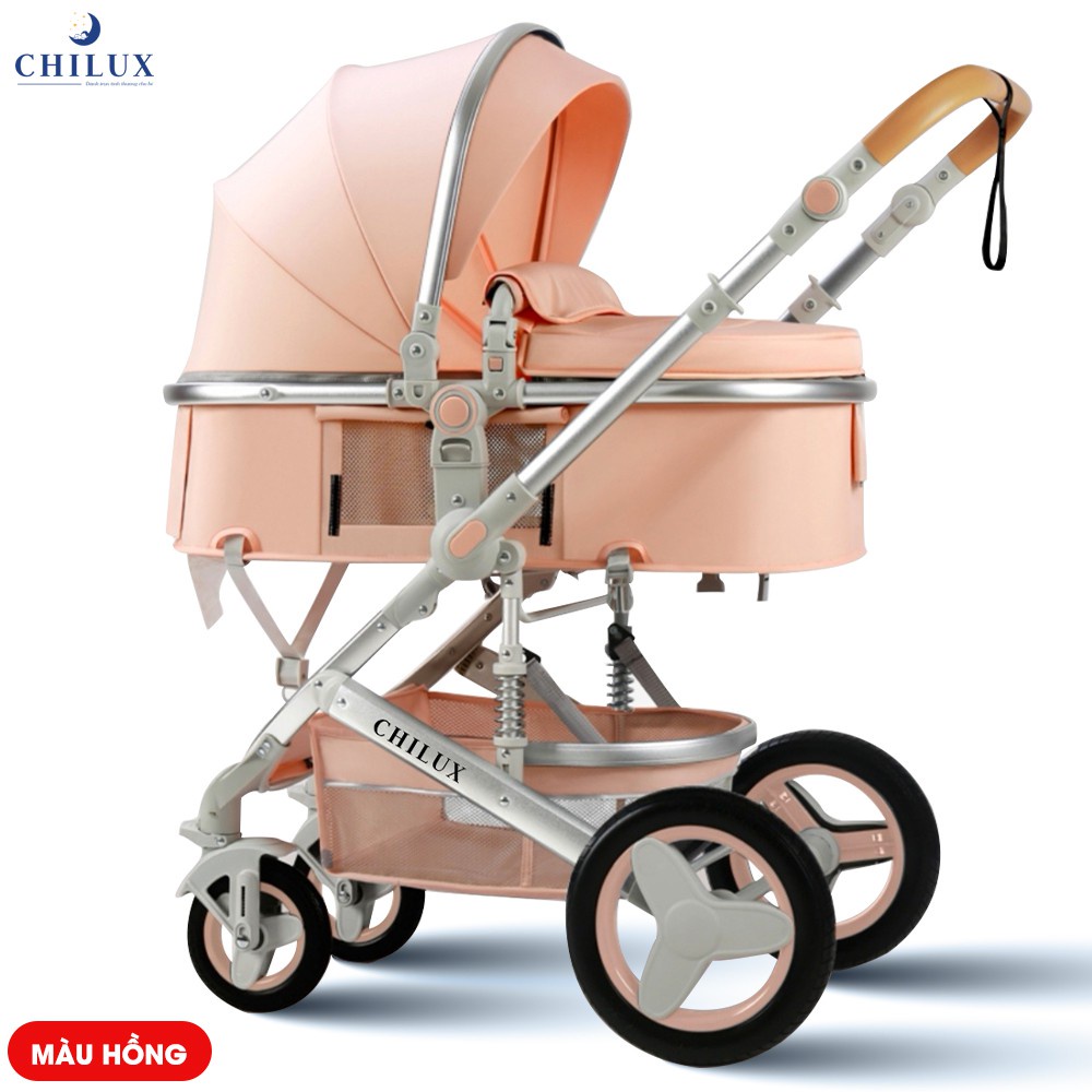 Xe đẩy nôi đa năng cho bé Chilux V1.6, nhiều chế độ tiện dụng, sang trọng cho bé
