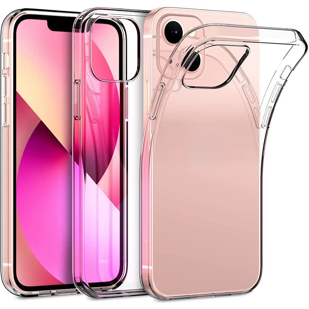 Ốp điện thoại silicon trong suốt mềm cho iPhone 15 Plus 14 13 12 11 Pro Max 13 Mini X XS XR 6 6S 7 8 Plus là ốp lưng siêu mỏng