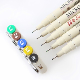 Bút Màu Vẽ Đầu Cọ Nét Nhỏ Set 12M