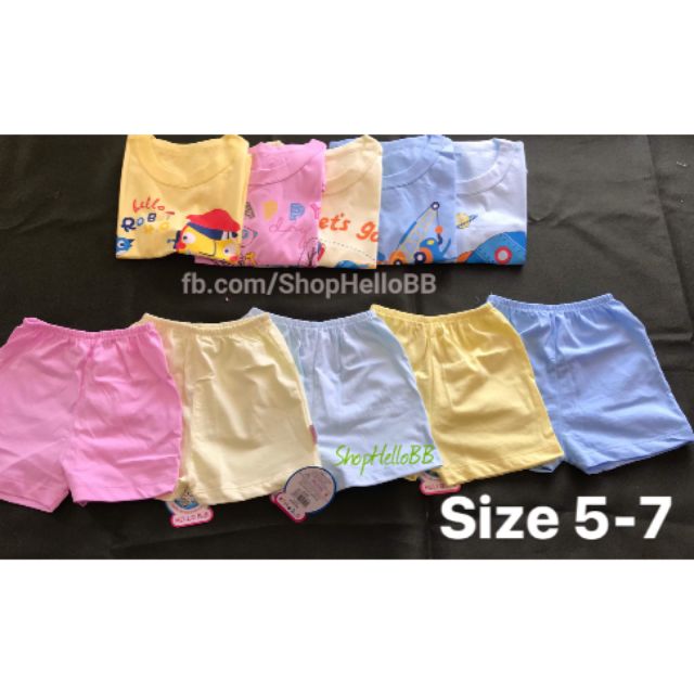 size 1-10 cho bé trai/bé gái 6-29kg BỘ NGẮN MÀU CỔ BO Hello BB (KHÁCH CHAT VỚI SHOP CHỌN MÀU hoặc Ghi chú vào ĐH)