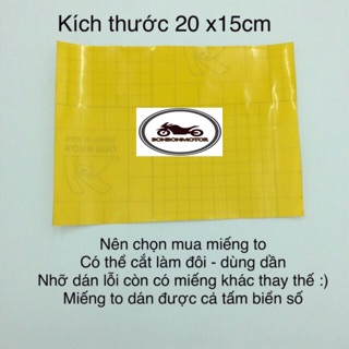 Decal Dán Biển Số Xe