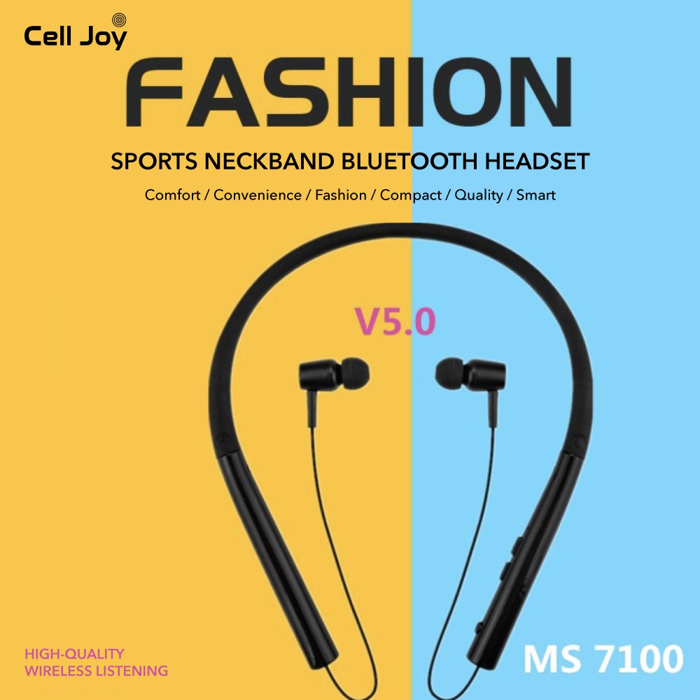 Tai nghe Bluetooth đeo cổ chạy bộ APULI MS7100 Super Bass pin cực trâu