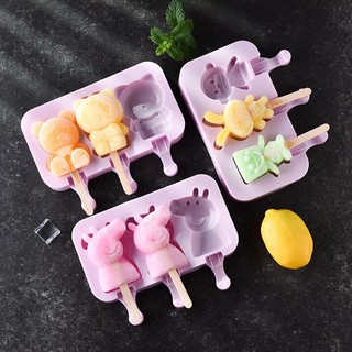 Khuôn Làm Kem Siêu Hot - Tặng Kèm 50 Que Gỗ (Giao Màu Ngẫu Nhiên)