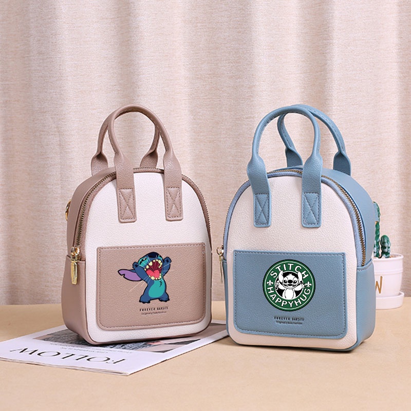 Ba Lô Đi Học / Du Lịch In Hình Stitch Dễ Thương Cho Nữ