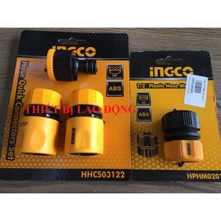 Combo bộ 3 đầu nối nhanh máy xịt rửa hhcs03122 + đầu nối 1/2 inch hphm0201