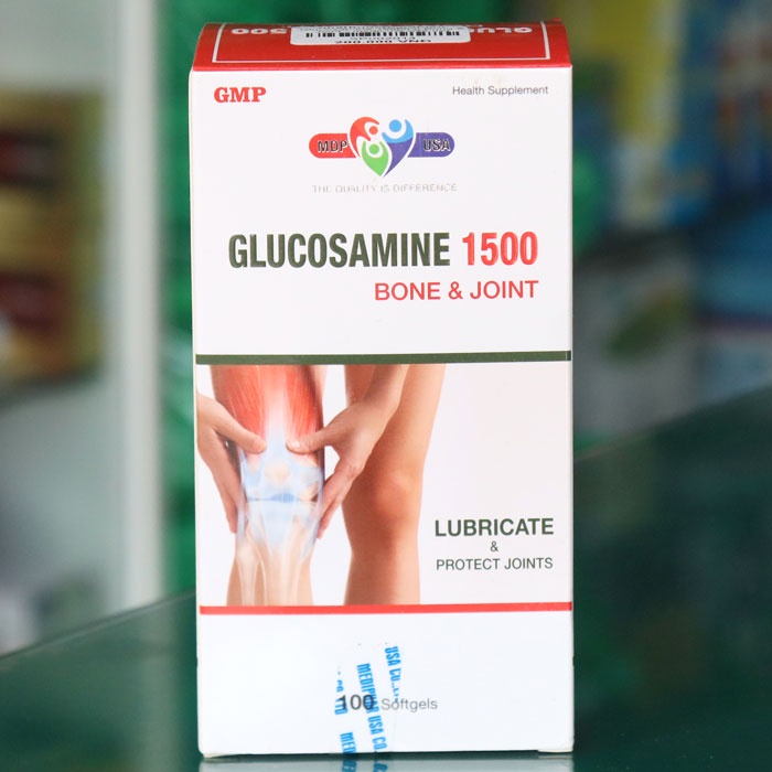 Glucosamine 1500mg Bone &amp; Joint – Hỗ trợ giảm thoái hóa khớp, viêm khớp, giảm đau xương khớp (100 viên)