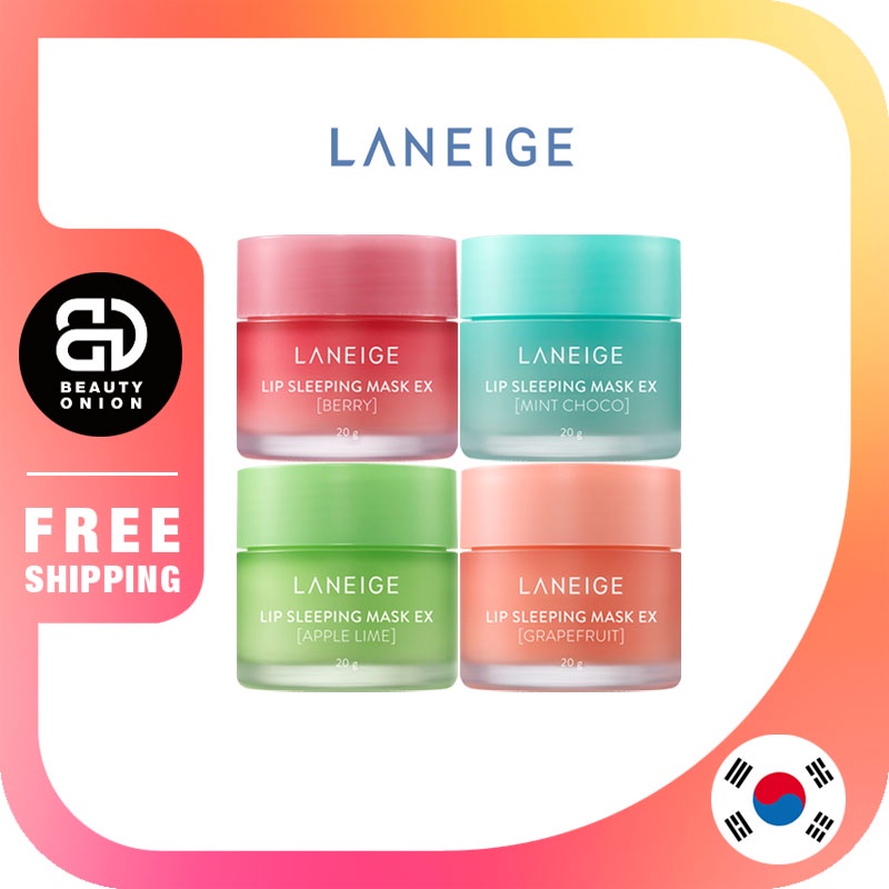 Mặt nạ ngủ quả Laneige chăm sóc môi từ Hàn Quốc 20g / LANEIGE Lip Sleeping Mask EX 20g [Berry, Grapefruit, Apple Lime, Mint Choco]