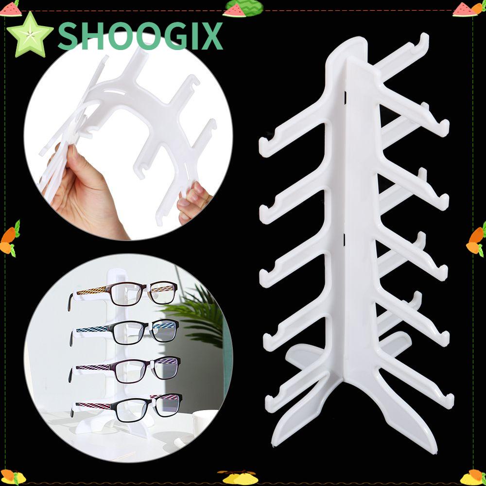 SHOOGIX Plastic Sunglasses Display Show Rack Eyeglasses Storage Stand Home Organizer Space Saving Shelf