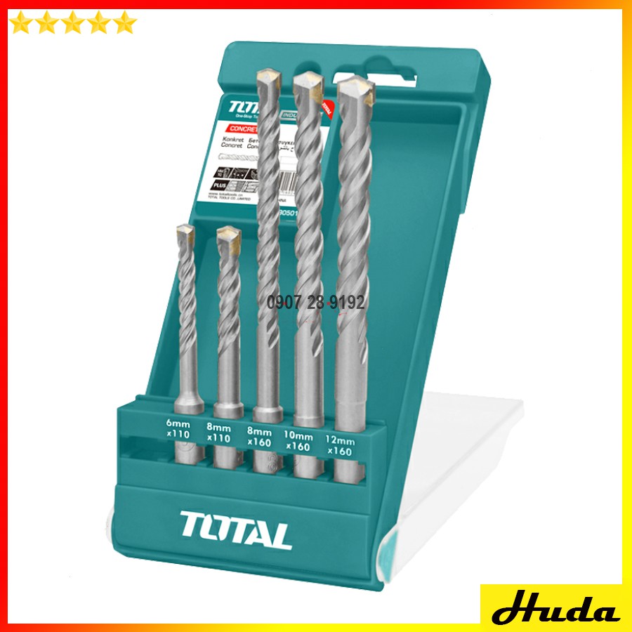5 CÂY BỘ MŨI KHOAN BÊ TÔNG ĐẦU GÀI SDS Total - TAC190501 uio
