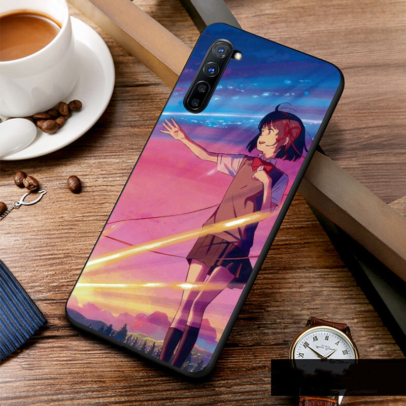 Ốp Lưng Silicone Hình Anime Your Name Cho Oppo F3 F5 F7 F9 F11 F15 F17 X2 Pro A7X A73