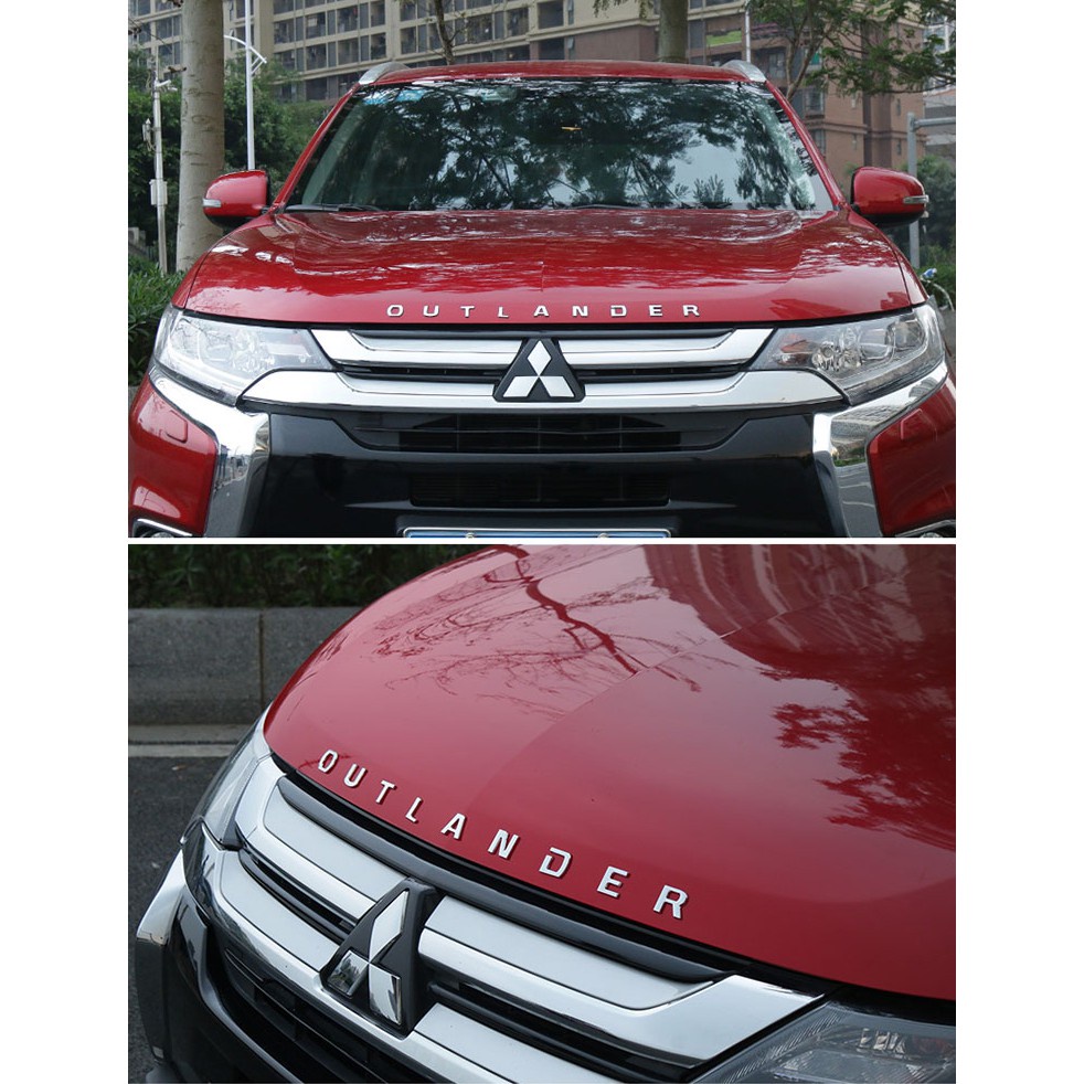 Sticker Chữ Outlander ABS Dán Trang Trí Xe Hơi 2013-2019 Mitsubishi Outlander