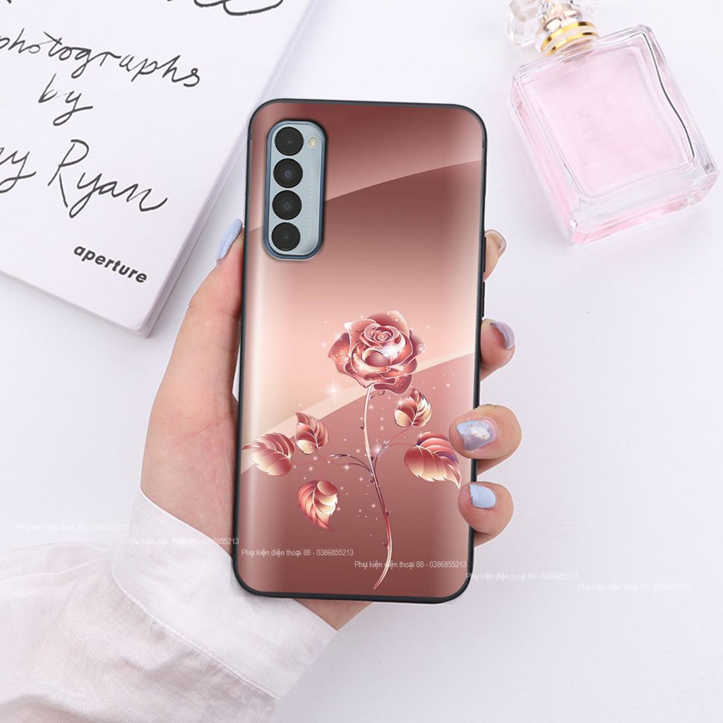 Ốp lưng Oppo RENO 4 PRO hình hình hoa, thiên nga, đẹp thời trang - CAO CẤP - SANG TRỌNG