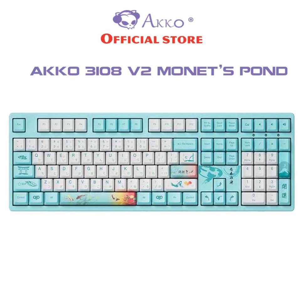 Bàn phím cơ AKKO 3108 v2 Monet’s Pond