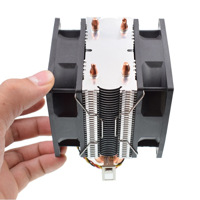 Bộ Ngàm Kim Loại Móc Giữ Quạt Tản Nhiệt CPU Dạng Tháp Kích Thước 12cm 9cm - Hàng New