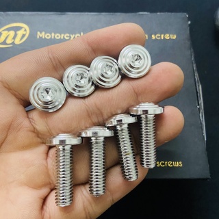 [ỐC KIỂU] ỐC INOX SALAYA THÁI MẪU MỚI ĐẦU DÙ SỬ DỤNG CHO XE MÁY HONDA, YAMAHA SIÊU SÁNG ( 6LY- 8LY )(GIÁ 1CON)