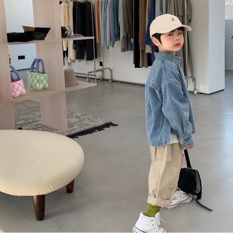 Áo sơ mi Jean cao cấp bé trai-MS170