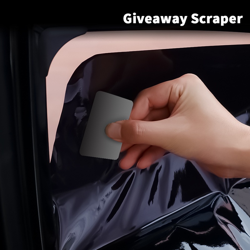 2 Miếng Dán Cửa Kính Bằng PVC Màu Đen Chống Nắng Chống Tia UV Chống Nước Chịu Nhiệt Cao