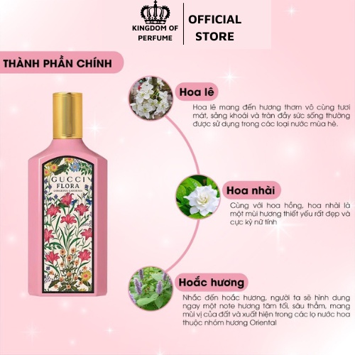 Nước hoa nữ Gucci Flora Gorgeous Gardenia EDP dung tích 100ml - Hương thơm của sự ngọt ngào nữ tính