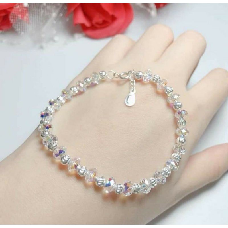 Lắc Tay Pha Lê Bạc Cao Cấp