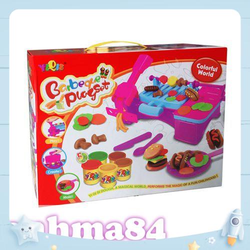 ĐỒ CHƠI Bộ đất nặn bếp nướng BBQ 8818B1 - kèm ảnh thật!