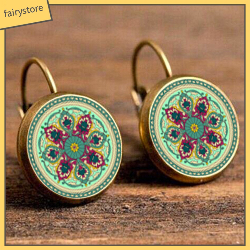 Khuyên Tai Đính Đá Phong Cách Bohemian Thanh Lịch Dành Cho Nữ