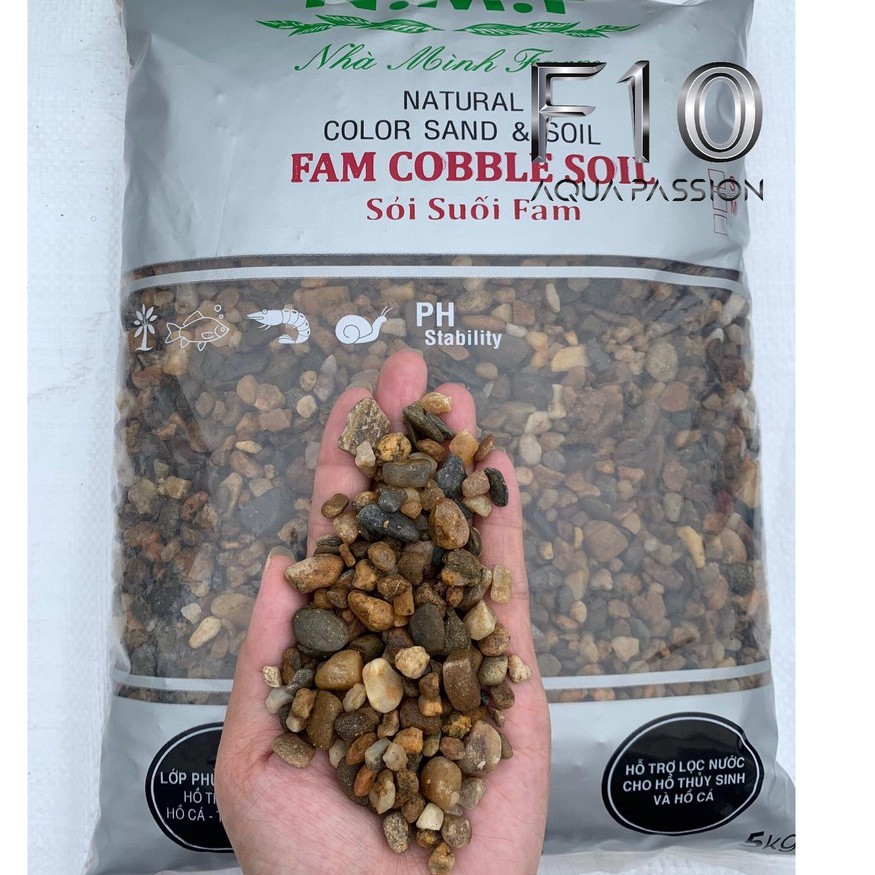 Sỏi Suối Fam 500G ( Nhà Mình Farm) Trải Nền Bể Thuỷ Sinh - Sỏi trải nền siêu đẹp