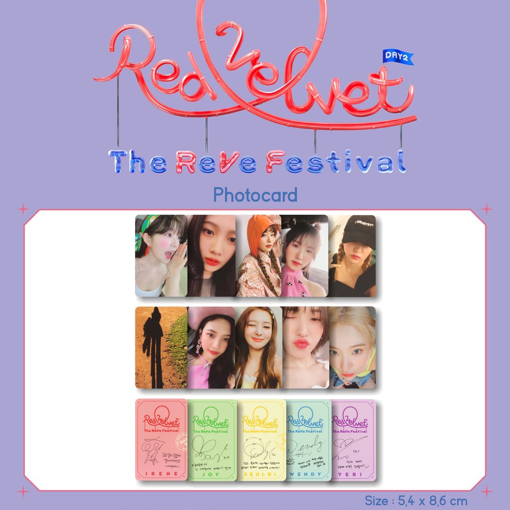 < Photocard Red Velvet The Reve Day 2