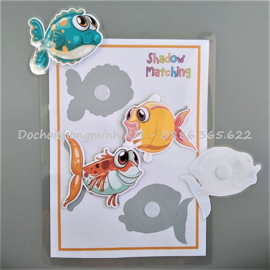 HỌC LIỆU - Matching tìm hình bóng 5 chủ đề hình ảnh lớn cho bé tập ghép