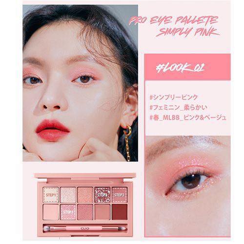 Bảng Phấn Mắt Clio Simply Pink Pro Eye Palette 10 ô