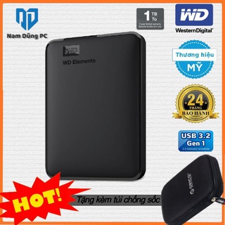 Ổ Cứng WD Elements 1TB -750GB - 500GB -320GB Bảo Hành 2 Năm Tặng Bao Da