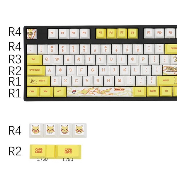 Hình ảnh động bàn phím cơ thăng hoa PBT IKBCMX3.0S cherry MX8.0