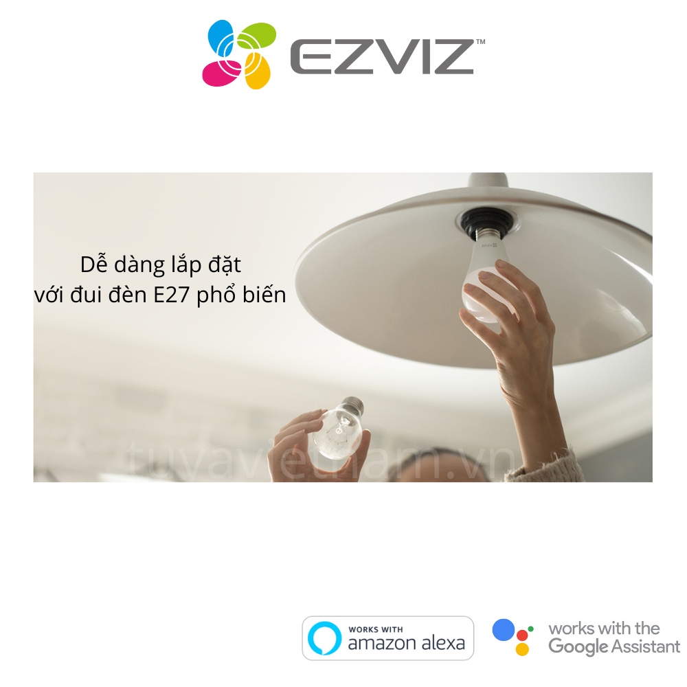 Bóng đèn thông minh EZVIZ, 16 triệu màu, điều chỉnh bằng giọng nói wifi, LB1