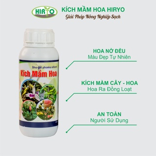 Chế phẩm kích hoa hữu cơ HIRYO, kích thích ra hoa an toàn hiệu quả (Dung tích 250ml - 500ml)