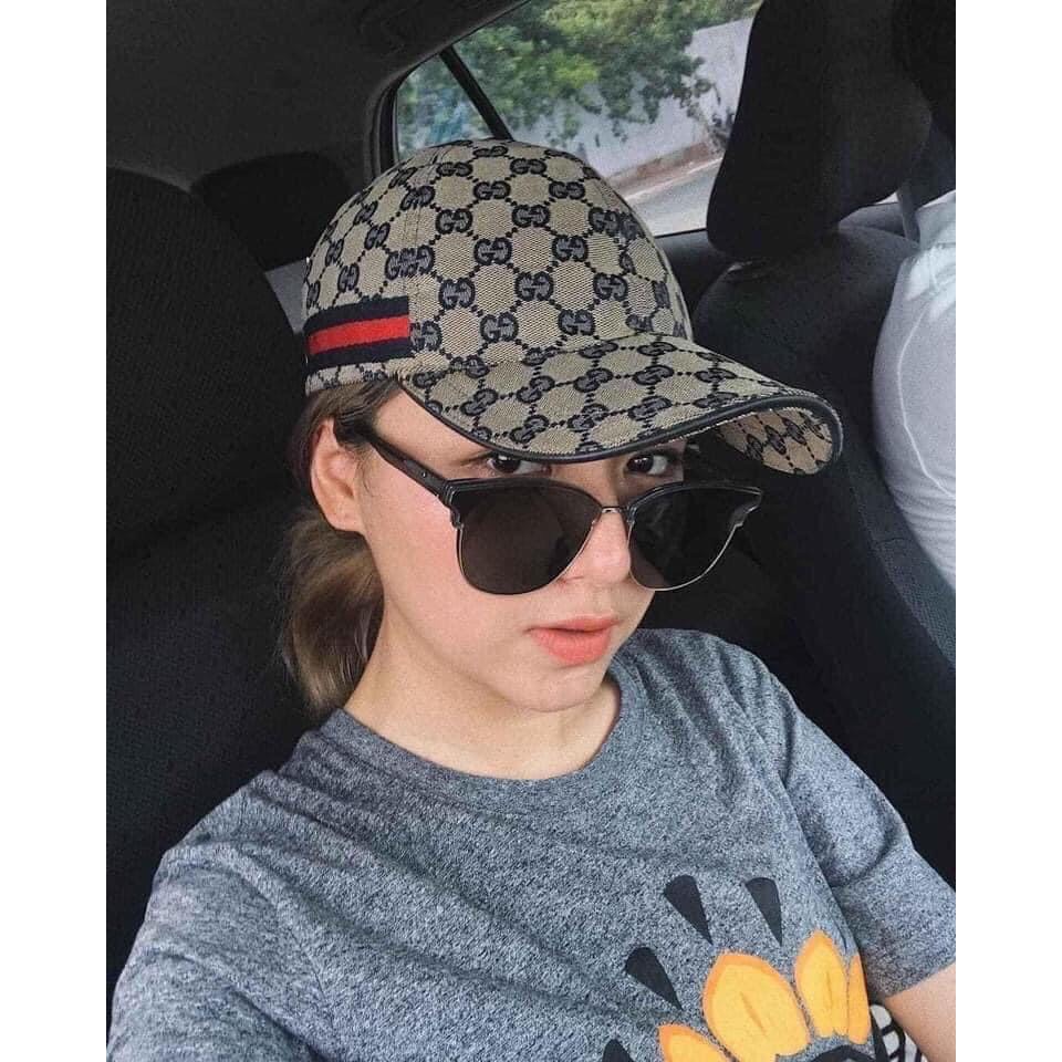 Mũ Lưỡi Trai GG Cao Dệt Vân Chữ Chéo Cao Cấp New - Mũ 3 Màu Truyền Thống (𝐇𝐚̀𝐧𝐠 𝐋𝐨𝐚̣𝐢 𝟏)