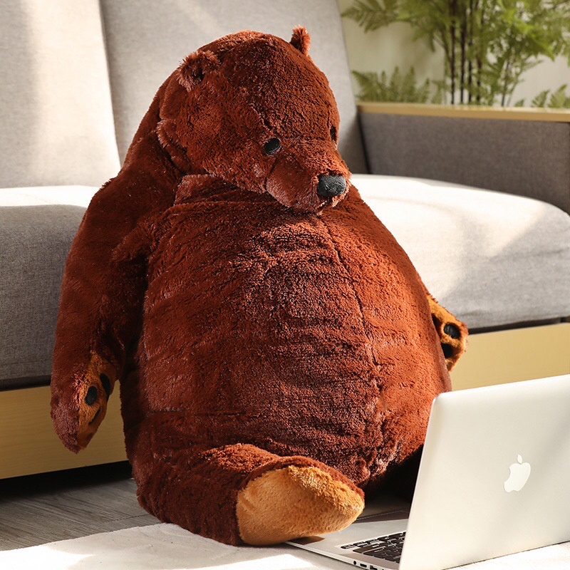 Gấu bông 100cm IKEA DJUNGELSKOG Soft Toy Brown Bear chính hãng 100%