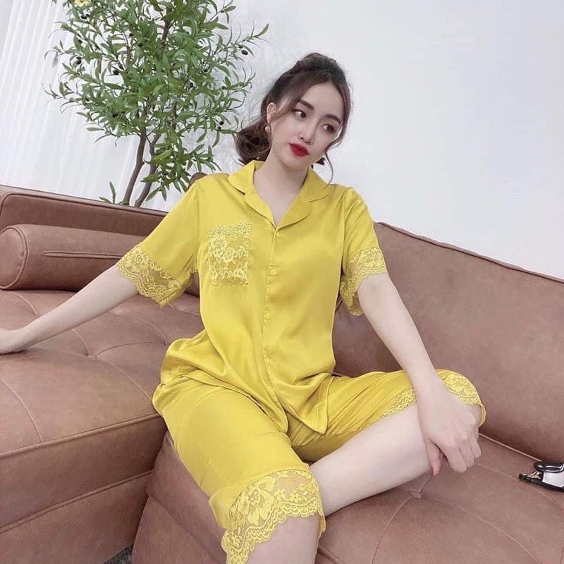 Đồ Bộ Pyjama Bigsize -Béo Bigsize 55-95kg Pyjama Bigsize Cao Cấp Mặc Nhà  Đẹp,Chất  Satin Mát