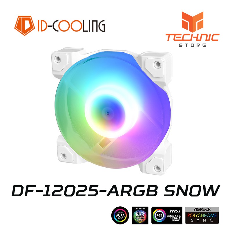 Quạt tản nhiệt ID-Cooling DF-12025-ARGB SNOW