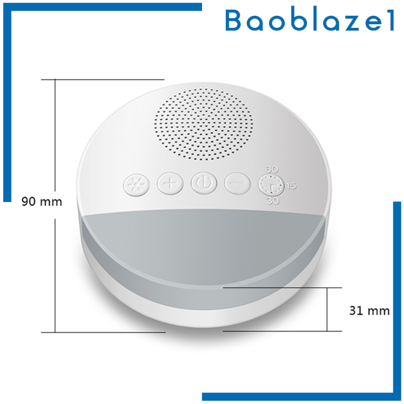 [BAOBLAZE1]White Noise Sound Machine Sleep Therapy Plays Soothing Sounds+ Timers