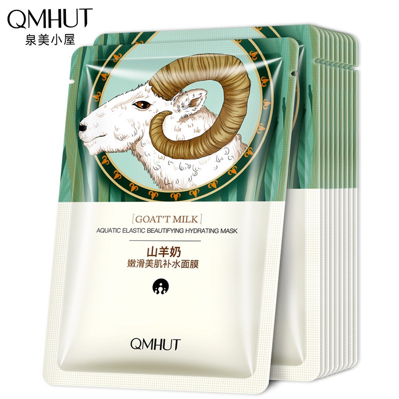 Mặt nạ ngủ sữa dê QMHUT giữ ẩm làm trắng da mặt nạ loại bỏ mụn đầu đen hàng nội địa Trung Quốc | BigBuy360 - bigbuy360.vn