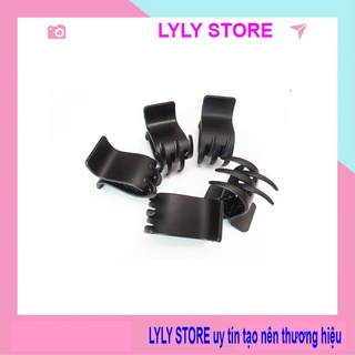 Kẹp tóc càng cua , cặp tóc càng cua đen nhám [set 12 cái ]