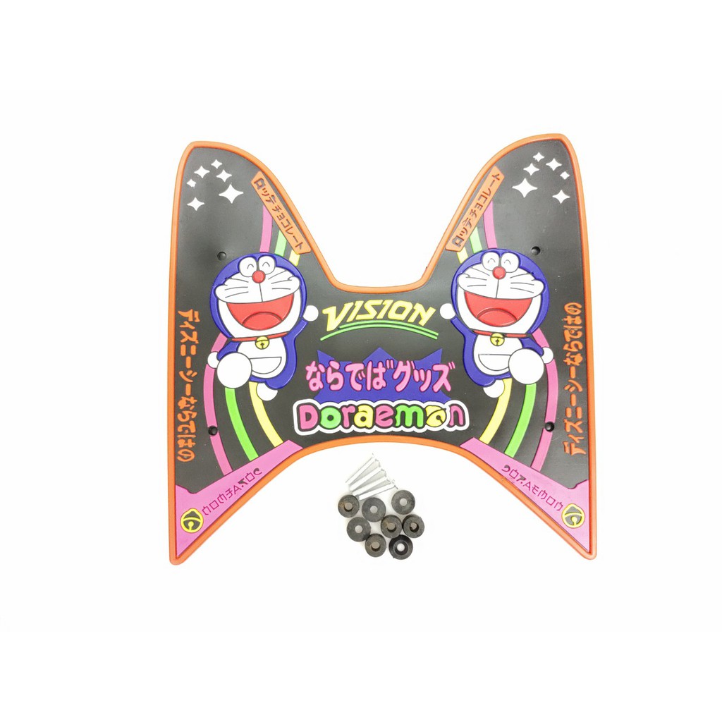 Thảm lót chân vario vision doraemon,thảm gác chân xe máy