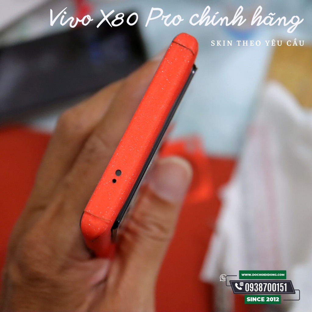 Miếng dán PPF Hydorgen Skin Màu Cam Nội Địa Vivo X80 Pro chính hãng cao cấp