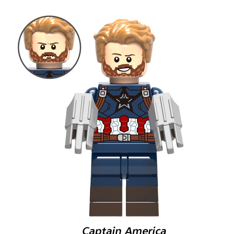 Bộ mô hình lắp ráp nhân vật Avengers Endgame Iron Man Captain America Spiderman cho bé trên 3 tuổi X0186