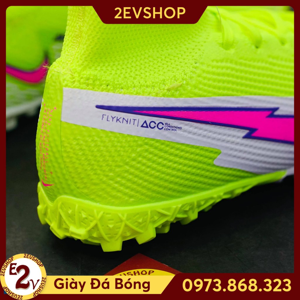 Giày đá bóng thể thao nam chất 𝐌𝐞𝐫𝐜𝐮𝐫𝐢𝐚𝐥 𝐒𝐮𝐩𝐞𝐫𝐟𝐥𝐲 𝟏𝟒 Trắng Chuối, giày đá banh cỏ nhân tạo - 2EVSHOP