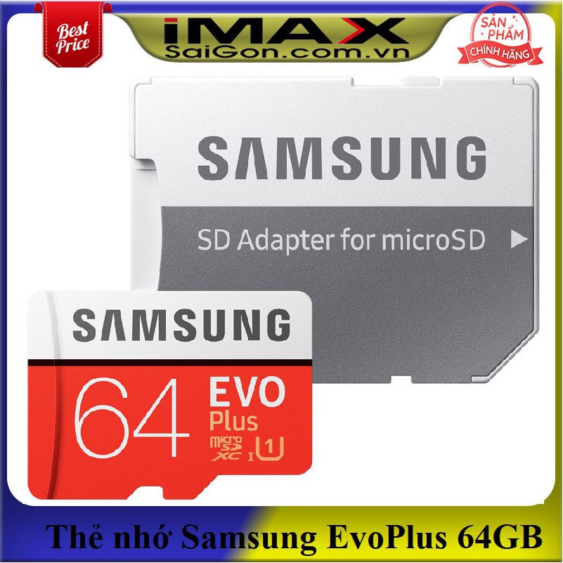 THẺ NHỚ SAMSUNG MICRO SDXC EVO PLUS 64GB (MODEL 2020) | BigBuy360 - bigbuy360.vn