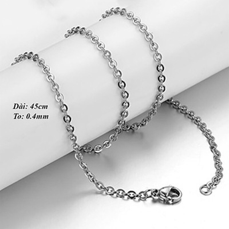 Dây chuyền titan mắc xích nhỏ không đen không gỉ