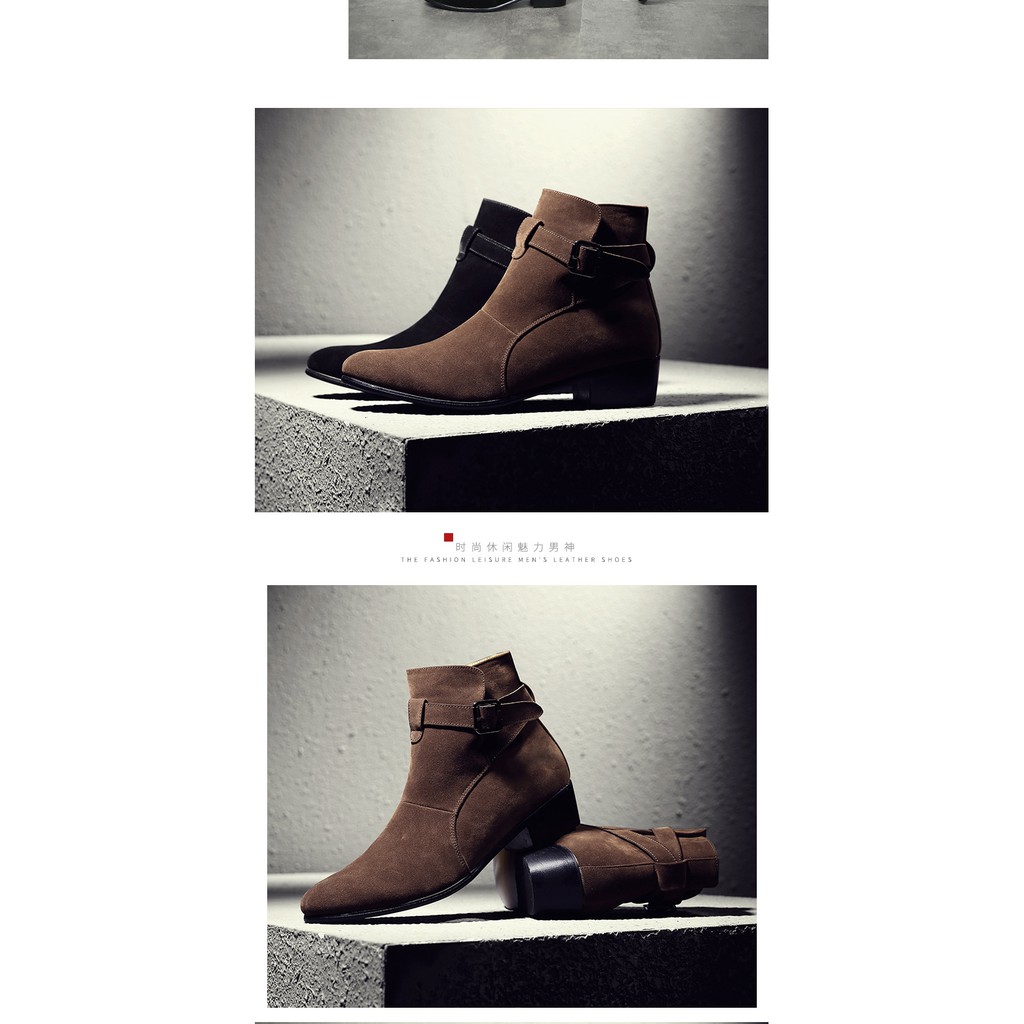 Chelsea boot da lộn nam JTPX-9055-JJ của HILLGLOBAL | BigBuy360 - bigbuy360.vn