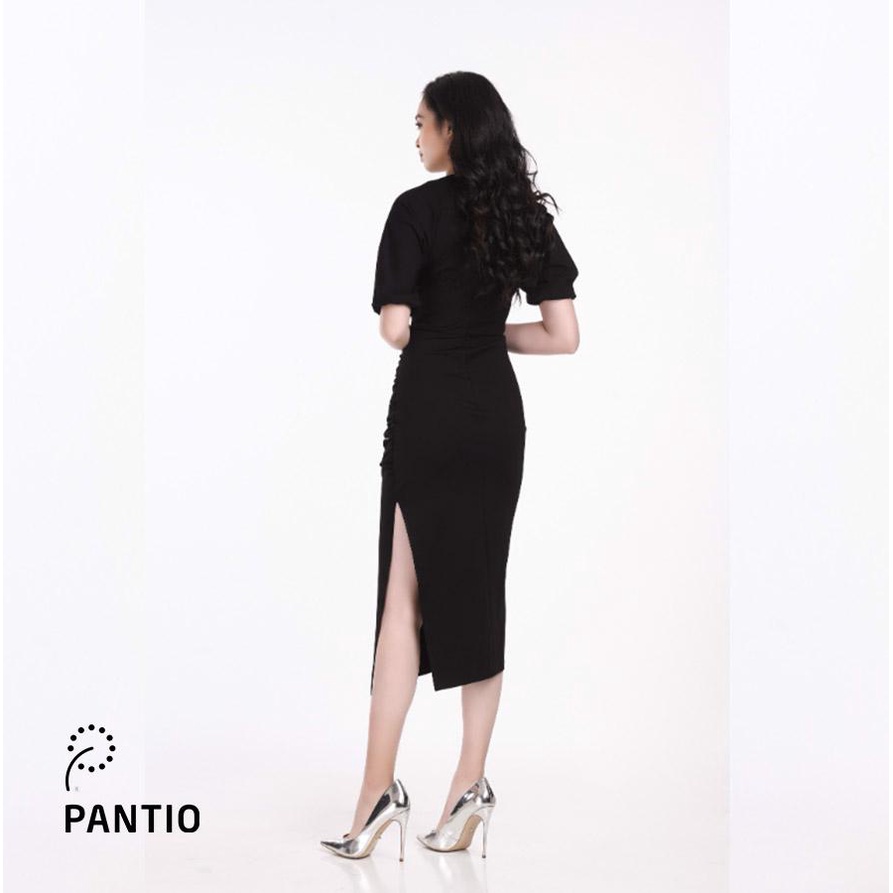 FDC92565 - Đầm công sở ngắn tay dáng ôm - PANTIO