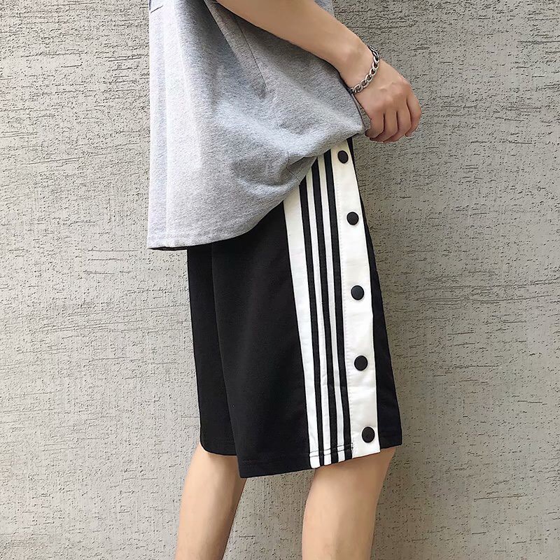 Quần short thể thao cúc bấm dáng rộng phong cách hàn quốc/ Quần đùi lửng nam nữ lưng cao bigsize trẻ trung_ranstore | BigBuy360 - bigbuy360.vn