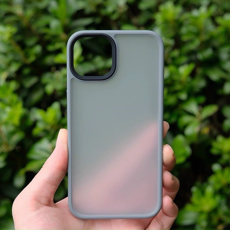 Ốp Likgus nhám viền màu dẻo iPhone 13, 13 Pro, 13Pro max lưng nhám chống Vân tay, chống sốc siêu bền đẹp